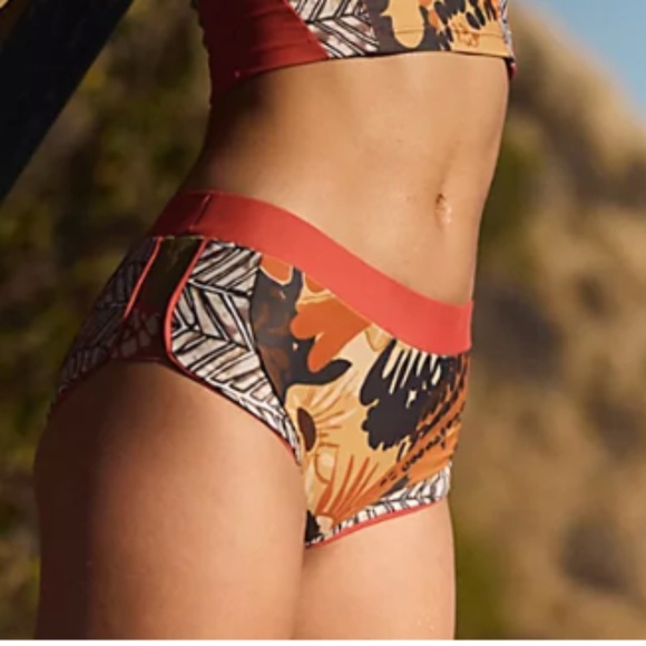 FP Beach Other - FP beach XL fez surf bootie swim shorts botanical motif nwt free people